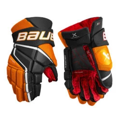 BAUER VAPOR 3X SENIOR HOCKEY GLOVES 16 BAUER VAPOR 3X SENIOR HOCKEY GLOVES -Hockey Shop BAUER VAPOR 3X HOCKEY GLOVES BLACK ORANGE