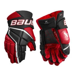 BAUER VAPOR 3X SENIOR HOCKEY GLOVES 14 BAUER VAPOR 3X SENIOR HOCKEY GLOVES -Hockey Shop BAUER VAPOR 3X HOCKEY GLOVES BLACK RED