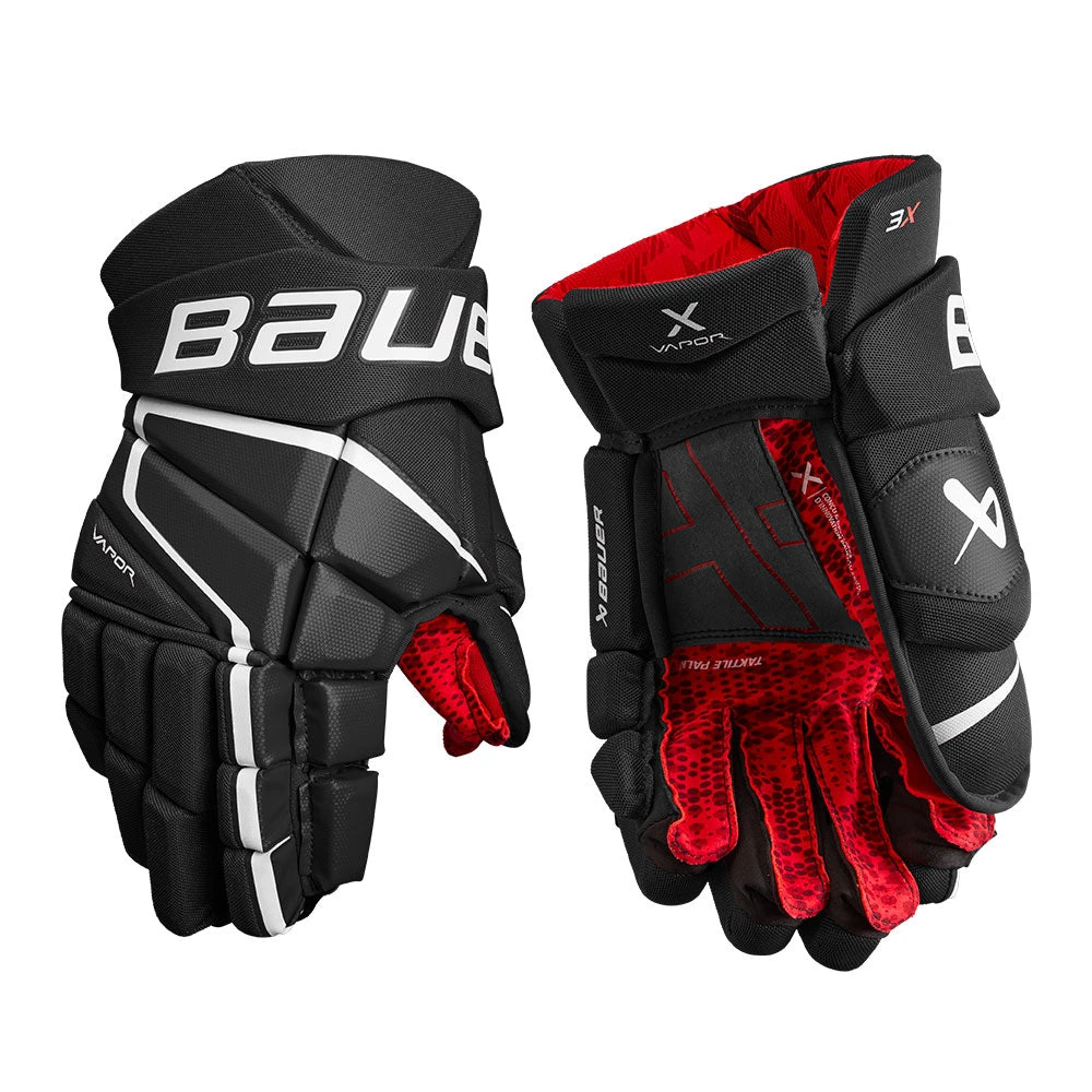 BAUER VAPOR 3X SENIOR HOCKEY GLOVES 3 BAUER VAPOR 3X SENIOR HOCKEY GLOVES