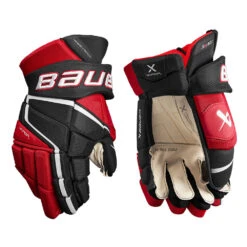 BAUER VAPOR 3X PRO SENIOR HOCKEY GLOVES -Hockey Shop BAUER VAPOR 3X PRO HOCKEY GLOVES BLACK RED