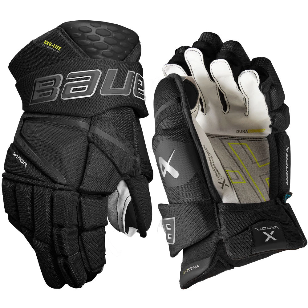 BAUER VAPOR HYPERLITE INTERMEDIATE HOCKEY GLOVES 3 BAUER VAPOR HYPERLITE INTERMEDIATE HOCKEY GLOVES