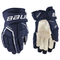 BAUER SUPREME 3S PRO SENIOR HOCKEY GLOVES 14 BAUER SUPREME 3S PRO SENIOR HOCKEY GLOVES -Hockey Shop Bauer Supreme 3S Pro Hockey Gloves Navy