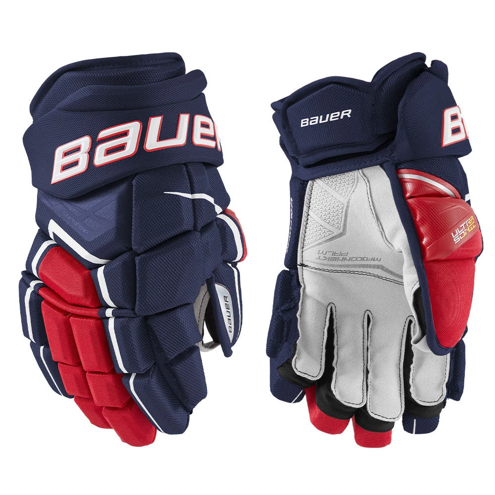 BAUER SUPREME ULTRA SONIC INTERMEDIATE HOCKEY GLOVES 6 BAUER SUPREME ULTRA SONIC INTERMEDIATE HOCKEY GLOVES - Image 4