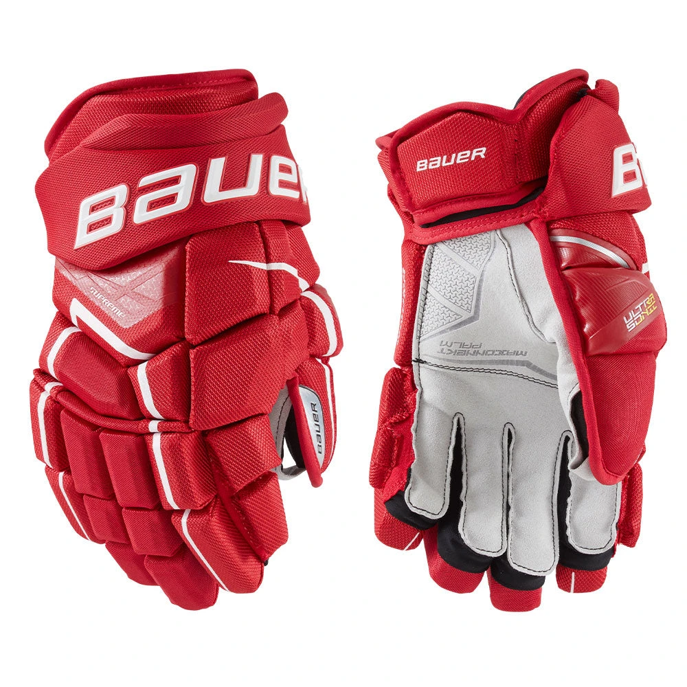BAUER SUPREME ULTRA SONIC INTERMEDIATE HOCKEY GLOVES 4 BAUER SUPREME ULTRA SONIC INTERMEDIATE HOCKEY GLOVES - Image 2