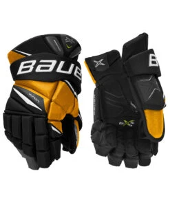 BAUER VAPOR 2X PRO SENIOR HOCKEY GLOVES -Hockey Shop Bauer Vapor 2X Pro Hockey Gloves Black Gold