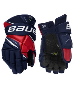 BAUER VAPOR 2X PRO SENIOR HOCKEY GLOVES -Hockey Shop Bauer Vapor 2X Pro Hockey Gloves Navy Red White