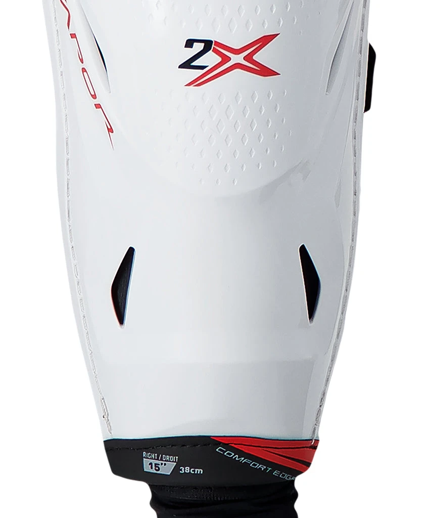BAUER VAPOR 2X JUNIOR HOCKEY SHIN PADS 6 BAUER VAPOR 2X JUNIOR HOCKEY SHIN PADS - Image 4