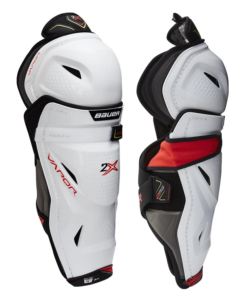 BAUER VAPOR 2X JUNIOR HOCKEY SHIN PADS 3 BAUER VAPOR 2X JUNIOR HOCKEY SHIN PADS