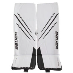 BAUER VAPOR HYPERLITE SENIOR GOALIE PADS 15 BAUER VAPOR HYPERLITE SENIOR GOALIE PADS -Hockey Shop Bauer Vapor Hyperlite Goalie Pads Black White