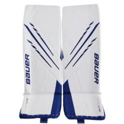 BAUER VAPOR HYPERLITE SENIOR GOALIE PADS 16 BAUER VAPOR HYPERLITE SENIOR GOALIE PADS -Hockey Shop Bauer Vapor Hyperlite Goalie Pads Blue White