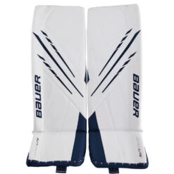 BAUER VAPOR HYPERLITE SENIOR GOALIE PADS 14 BAUER VAPOR HYPERLITE SENIOR GOALIE PADS -Hockey Shop Bauer Vapor Hyperlite Goalie Pads Navy White