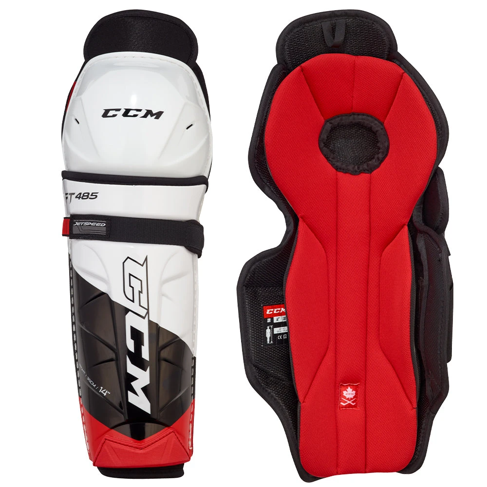 CCM JETSPEED FT485 SENIOR HOCKEY SHIN PADS 3 CCM JETSPEED FT485 SENIOR HOCKEY SHIN PADS