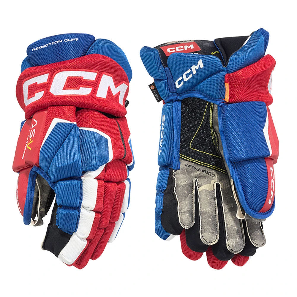 CCM TACKS AS-V SENIOR HOCKEY GLOVES 3 CCM TACKS AS-V SENIOR HOCKEY GLOVES