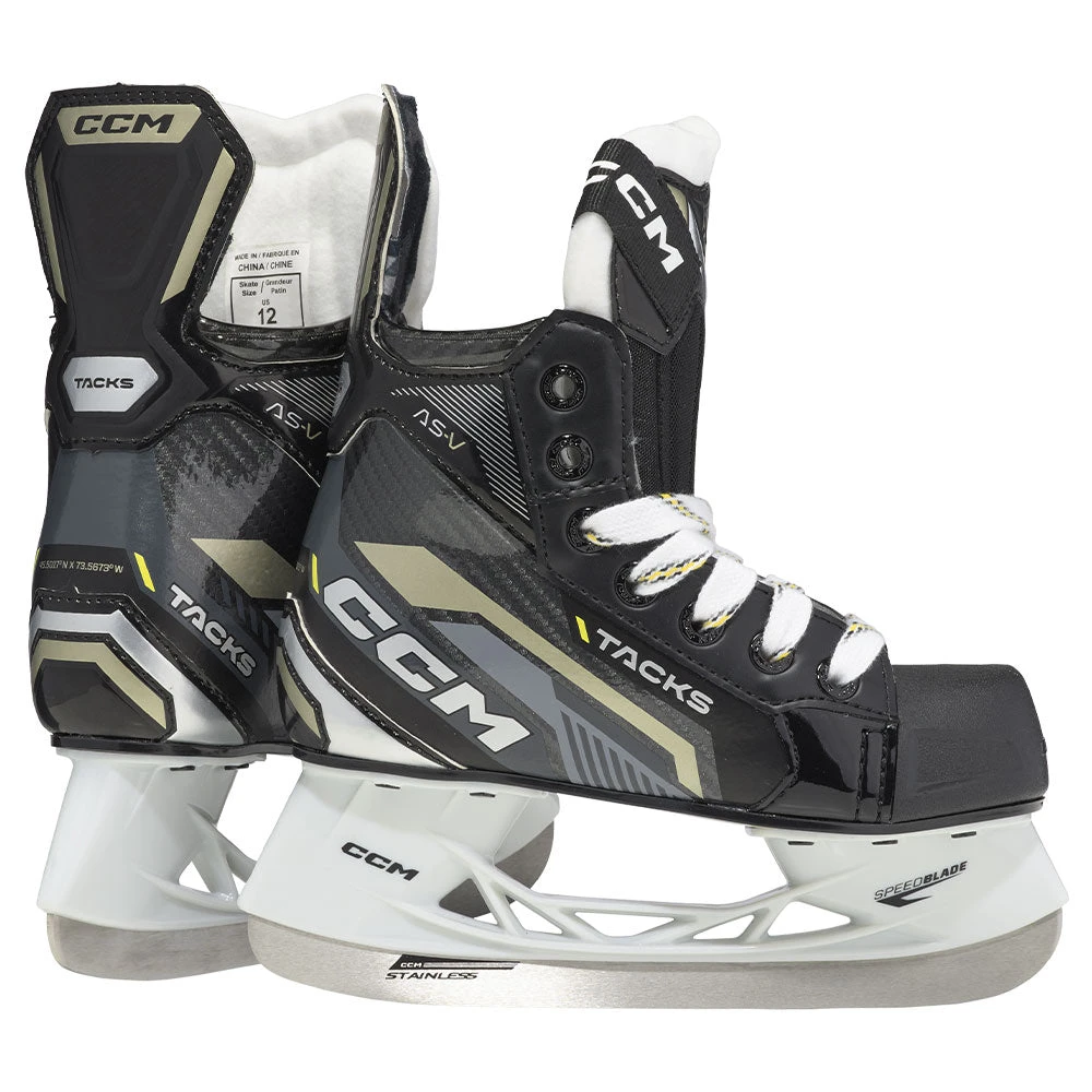 CCM TACKS AS-V YOUTH HOCKEY SKATES 3 CCM TACKS AS-V YOUTH HOCKEY SKATES