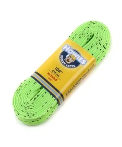 HOWIES WAXED HOCKEY SKATE LACES -Hockey Shop HOWIES WAXED HOCKEY SKATE LACES neon green