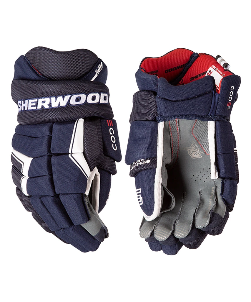 SHERWOOD CODE III SENIOR HOCKEY GLOVES 3 SHERWOOD CODE III SENIOR HOCKEY GLOVES